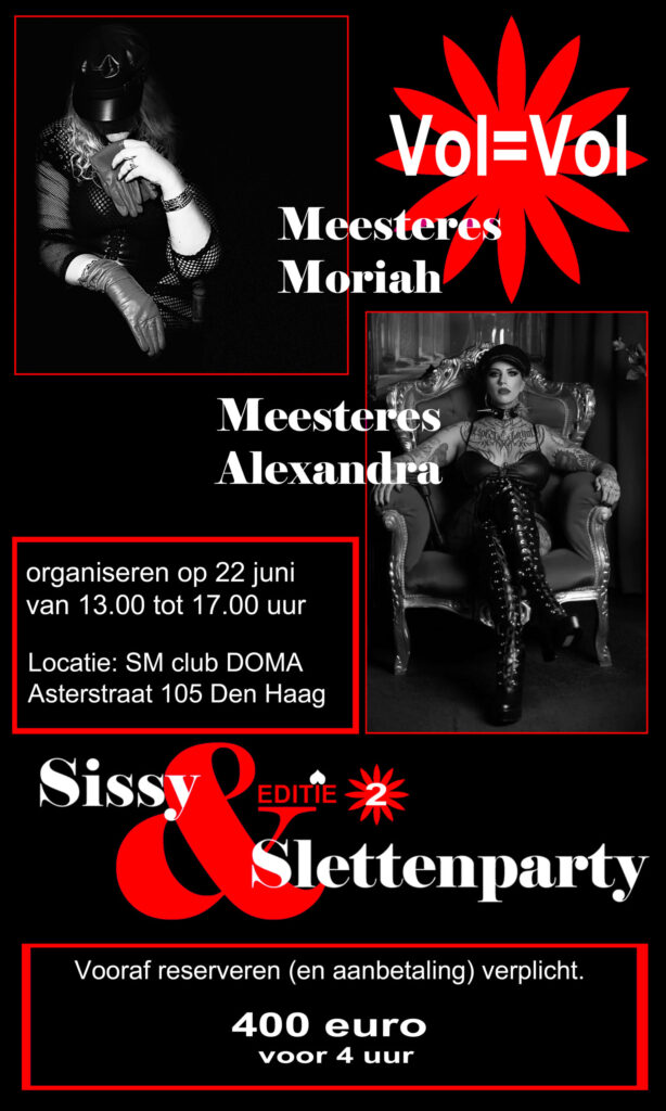 Sissy & slettenparty - 2e editie!